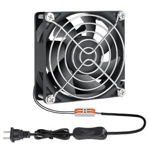 Muffin Fan 110v 120v 220v 3 inch Fan with AC Plug Electronic Cooling Fan 80mm x 25mm
