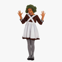 fun shack Girls Chocolate Factory Halloween Costume – Kids Candy Character Outfit for Trick-or-Treating Size S