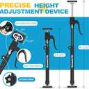 Third Hand Support Pole Heavy Duty, Cabinet Jacks for Installing Cabinets with 200 LBS Capacity and Expand from 23-3/5 to 45-3/10 IN, 2-PC