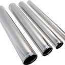 Straight Aluminum Pipe Polished, OD 1.5" (38mm), Length 18.00" (457mm) Intake Tube Tubing Universal Seamless Round Intercooler Piping