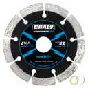 CRALY 14 Inch Super Thin Segmented Diamond Blade, 1 in Arbor, 9'' Diamond Stone Blade for Angle Grinder & Masonry Saw, Diamond Cutting Wheel for Cutting Concrete, Paver, Masonry, Stone, Granite, 2PC