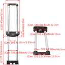 SHANOER Luggage Suitcase R003# Repair Kit w/ 37.79" Telescopic Handle & Grey Cup Holder & Screw & Screwdriver
