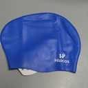 Kids Swim Cap for Girls Boys, 2 Size Silicone Swimming Cap for Long Hair, Waterproof Swim Hats for Toddlers Children Teens to Keep Hair Dry