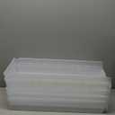 Quantum Storage Systems QSB116CL Economy Part Organizer Clear Bins 24" L x 12" W x 4" H 5 Pack