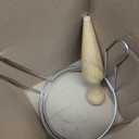 Feekoon Stainless Steel Chinois Strainer with Stand and Wooden Pestle Set, China Cap Strainer for Tomato, Berry, Fruit, Egg, Soup and Other Canning Jam Making Supplies, 15.35 x 7.67 x 7.28 inch