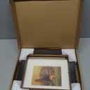 8x10 Black and Gold Picture Frame, 8 x 10 Vintage Frame with Real Glass, Display 5x7 Photo with Mat or 8x10 without Mat, Wall Hanging & Tabletop Ornate Poster Frames for Gallery Antique Dco