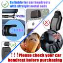 2026 Car Headrest Tablet Holder 2 Pack, (3 in 1 Extension Arm) Tablet Mount for Car Backseat, for Phone iPad Pro Air Mini Galaxy, for Most Tablets/Phones, Fits Larger Tablets - Black