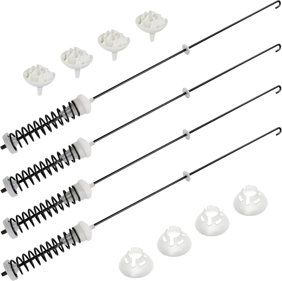 W10780045 Suspension Rod Kit Replacement For Roper RTW4516FW1 RTW4516FW2 RTW4641BQ0 RTW4641BQ1 VAW3584GW0 VAW3584GW1 WET4027HW0 WETLV27HW0 WETLV27HW1 WGT4027HW0 WGTLV27HW0 WGTLV27HW1 WTW4616FW0 Washer