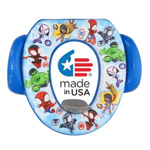 Spidey and His Amazing Friends "Team Up" Soft Potty Seat and Potty Training Seat - Soft Cushion, Baby Potty Training, Safe, Easy to Clean