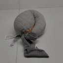 Boppy Anywhere Travel Nursing Pillow, Soft Gray, Plus Sized to Petite with Stretch Belt, Portable Nursing Pillow, Breastfeeding and Bottle-Feeding Support, Machine Washable