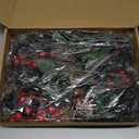 Boao 12 Pcs 11'' Large Christmas Pine Picks Tree Decoration Red Berry Picks and Sprays with Cone Artificial Fake Branches Snowy Floral Flower Holly Pine for Tree Crafts Decor Faux Stem