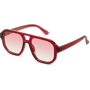 livho Trendy Polarized Square Aviator Sunglasses Women Men Square Eyewear Frame, Retro Sun Glasses for Women Men 2025 Shades