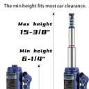 BAOSHISHAN 4 Ton Double Ram Bottle Jack 6-1/4" to 15-3/8" Lifting Range Portable Hydraulic Bottle Jack with Carrying Case