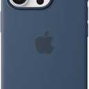 Apple iPhone 16 Pro Max Silicone Case with MagSafe and Camera Control: Lightweight Phone Case, Wireless Charging Compatible, Smooth Matte Finish; Denim