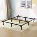 Superay Metal Bed Frame, 9-Leg Bed Base 8 inches Support for Box Spring and Mattress Set, King, Easy Assembly, Black