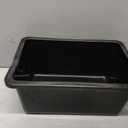 Outus 36 Pack Book Bins Classroom Plastic Cubby Storage Bins, Black