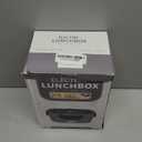 Vabaso Electric Lunch Box for Adults, 80W Heated Lunch Box Portable Food Warmer Lunch Box for Work/Men/Car/Truck with 1.5L 304 Stainless Steel Container Fork & Spoon, 110V/12V/24V (Dark Green)