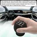 Car Gear Shift Knob Cover, Upgraded Anti-Slip Design Vehicle Knob Gear Stick Protector, Universal Durable Vehicle Interior Accessories, Shifter Cover Stick for Most Cars (5-Speed Right)