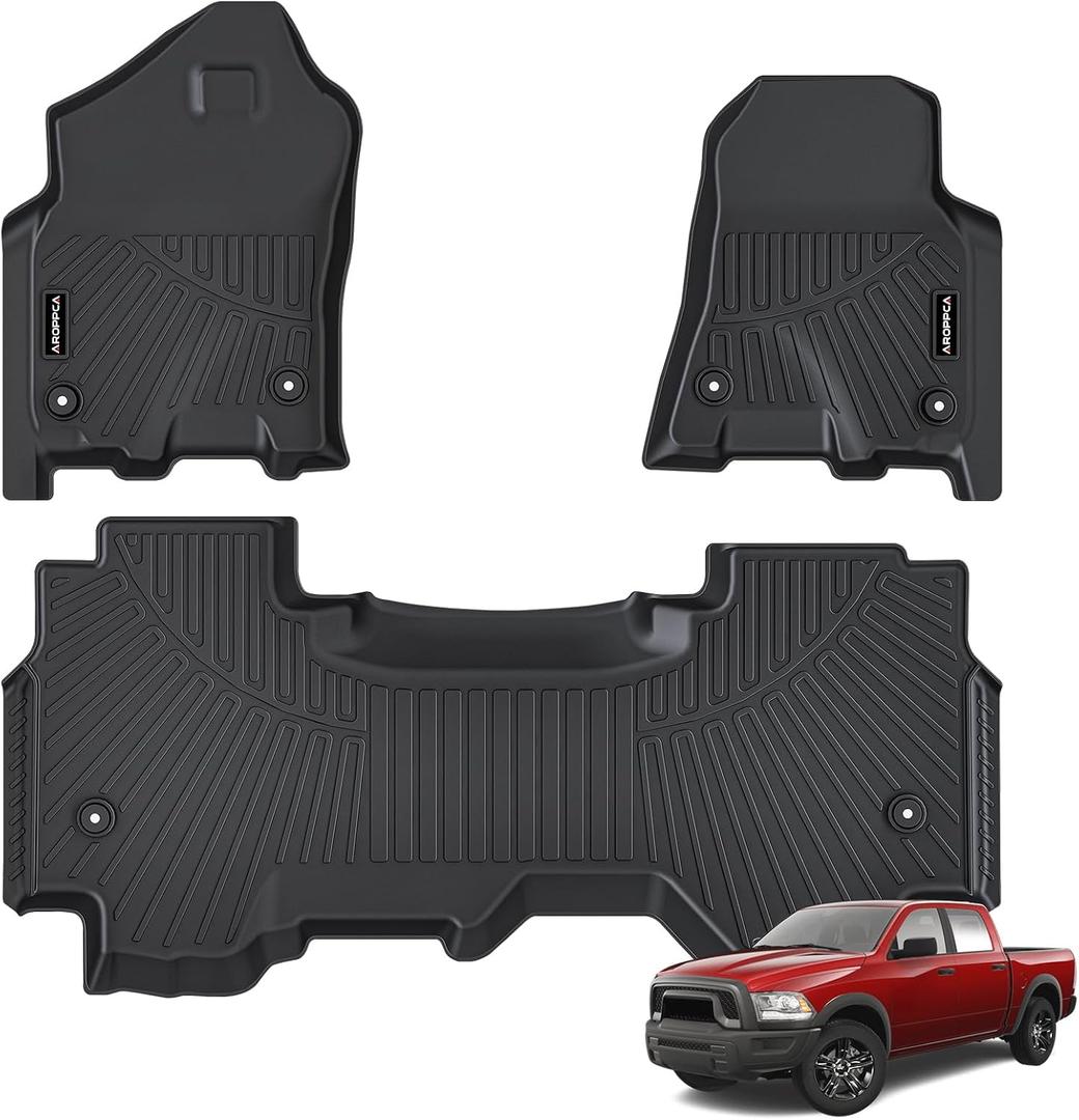 All Weather Floor Mats for 2019-2024 Ram 1500 Quad Cab