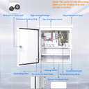 Outdoor Electrical Box 16'' x 12'' x 8'' One-Piece Ventilation Design Electrical Enclosure Box IP65 Waterproof Electrical Cabinet Street Light Box with Wall Hanging and Pole Mounting Parts