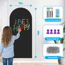 Magnetic Chalkboard Decal Black, Peel & Stick Sticker for Playroom Office
