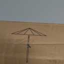 Blissun 9' Outdoor Patio Umbrella, Outdoor Table Umbrella, Yard Umbrella, Market Umbrella with 8 Sturdy Ribs, Push Button Tilt and Crank
