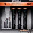 DURACELL Durabeam Ultra Hybrid LED Flashlights, 1200 Lumens, Set of 3, with Rechargeable and AAA Alkaline Batteries