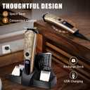 Ufree Gifts for Men, Beard Trimmer with Charging Stand, IPX7 Waterproof Electric Razor Shavers for Men, Clippers for Hair Cutting, Mens Grooming Kit for Mustache Nose Facial Body
