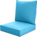 24" x 24" x 6" Outdoor Deep Seat Cushions Set - Waterproof & Fade Resistant Patio Furniture Replacement Cushions, Non-Slip Outdoor Cushions Fit Loveseats, Couches, Chairs, and Sofas.