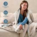 Bare Home Sherpa Fleece Blanket - King Size - Blanket for Bed, Sofa, and Couch - Warm & Lightweight - Fluffy & Soft - Reversible (King, Oyster)