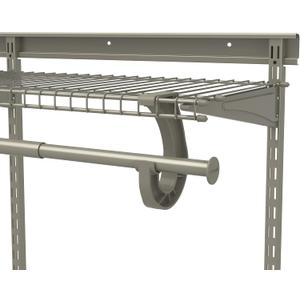 ClosetMaid SuperSlide Adjustable Hanging Closet Rod from 2 to 4 ft. for Closet Organizer Systems, Nickel Finish