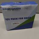 KingPavonini Extra Large Ice Pack for Back Pain Relief with Extension Strap, 2 Pack Reusable Lower Back Gel Ice Pack Wrap for Lumbar Surgery, Sciatica, Herniated Disc, Coccyx Pain, Cold/Hot Therapy