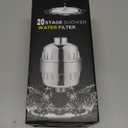 20-Stage Shower Filter, Removes Chlorine and Fluoride, Softens Water, Moisturizes Skin, Comes with Two Cartridges