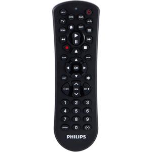 Philips Universal Remote Control for Samsung, Vizio, LG, Sony, Sharp, Roku, Apple TV, RCA, Panasonic, Smart TVs, Streaming Players, Blu-ray, DVD, Simple Setup, 4-Device, Black, SRP9141A/27