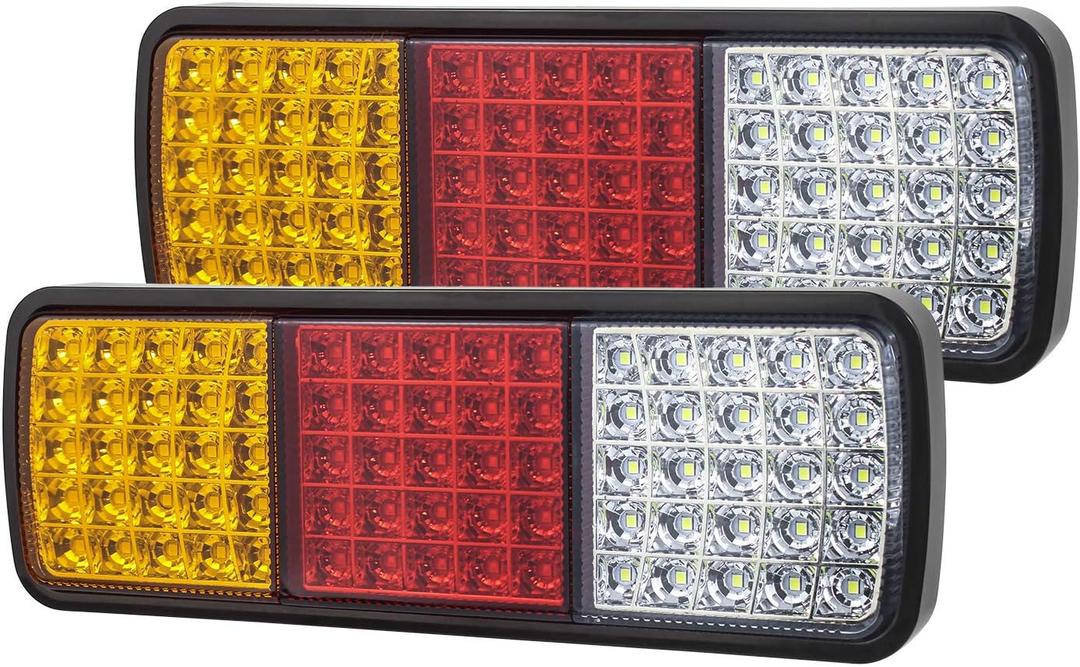 LINKITOM 75 LED Truck Tail Light Bar, Super Bright 12v Turn Signal Brake Reverse Taillight for Truck Boat Snowmobile Trailer Pickup RV Camper UTV UTE Vans (Pack of 2)
