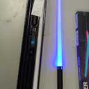 2 Pack Lightsaber, 15 RGB Colors Dueling Light Sabers, 2-in-1 Double Blade with FX Sound & Motion Sensor, USB Rechargeable Metal Hilt Sword for Adults Halloween Cosplay Gift