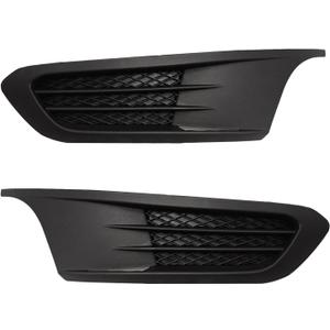 2011-2014 for Jetta Fog Light Cover Set Driver & Passenger Side Left/Right Side Black - 5C68536659B9 VW1038119, 5C6853666H9B9 VW1039119