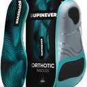 220+ lbs Plantar Fasciitis Insoles  High Arch Support  Strong Arch Orthotic Inserts  Work Boots and Shoes (S,Green)