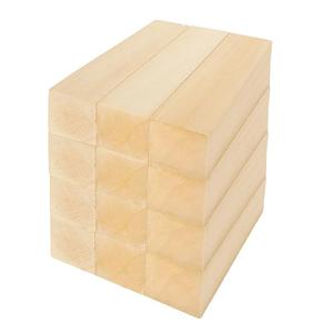 LDHHYH 12 Pack Basswood Carving Blocks Set, 5 x 1.5 x 1.5 Inch Unfinished Wood Blocks for Crafts, Unfinished Wood Squares Wooden Blocks for DIY Carving, Crafting and Whittling