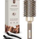 AIMIKE Round Brush for Blow Out, Medium Round Hair Brush Nano Thermal Ceramic & Ionic Tech, for Blow Drying & Styling, Curling and Shine - 2.9 inch Barrel w/Boar Bristles