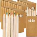 24 Packs Mini Colored Pencils Bulk 3.5'' Coloring Drawing Pencil Coloring Drawing Bulk for Student Teacher Valentine 100th Day of School Painting Birthday Party