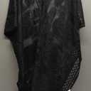 Colornival Sexy Elegant Lace Beach Cover Up for Women, Bathing Suit Cover Up, V-Neck Swimsuit Coverup for Poolside, Seaside and Party, Black, One Size 