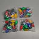 Windy City Novelties 4 Pack LED Light Up Christmas Bulb Necklace with 6 Dynamic Light Modes  Flashing Holiday Accessory for Parties, Parades & Festive Events