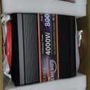 4000 Watt Pure Sine Wave Power Inverter 12V DC to 110V 120V Converter for Family RV Off Grid Solar System Car with Type-C Ports 4 AC Power Outlets Dual USB Ports LCD Display and Remote Control