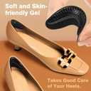 Heel Grips for Womens Shoes, Heel Pads for Shoes Too Big, Inserts for Prevent Slipping and Rubbing Blister, Gel Heel Protectors (with Shoe Horn)