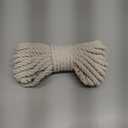 jijAcraft 3/8Inch Cotton Rope - 10mm x 32Ft White Macrame Cord, 4Ply Clothesline Ropes for DIY Crafts, Outdoor, Nautical, Toys