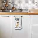 Funny Mastiff Kitchen Towels - Mastiff Gifts Decorative Waffle Dish Towels, Dog Hand Towel, Dog Mom Gifts Tea Towel, 16x24 Inch