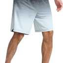 EZRUN Men's 9" Quick Dry Basketball Workout Shorts with Zip Pockets