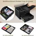 Faquenc Makeup Case with Drawer, Detachable Lighted LED Mirror, Makeup Organizer Box Travel Make up Vanity Case Portable Cosmetic Train Case for MUA Lockable Makeup Suitcase with Adjustable Dividers