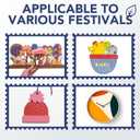 ROBOTIME 7-Pack Double-Sided Colored 1/8" Plywood Sheets - 12 x 12 x 1/8 Inch - Roller-Coated Solid Color 3mm Craft Wood Sheets for Laser Cutting - Assorted Colors - WB122